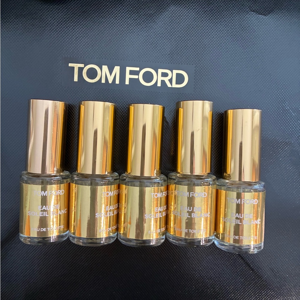 lot of 5 Tom Ford Eau de Soleil Blanc 10ml each
